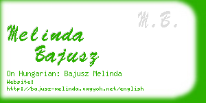 melinda bajusz business card